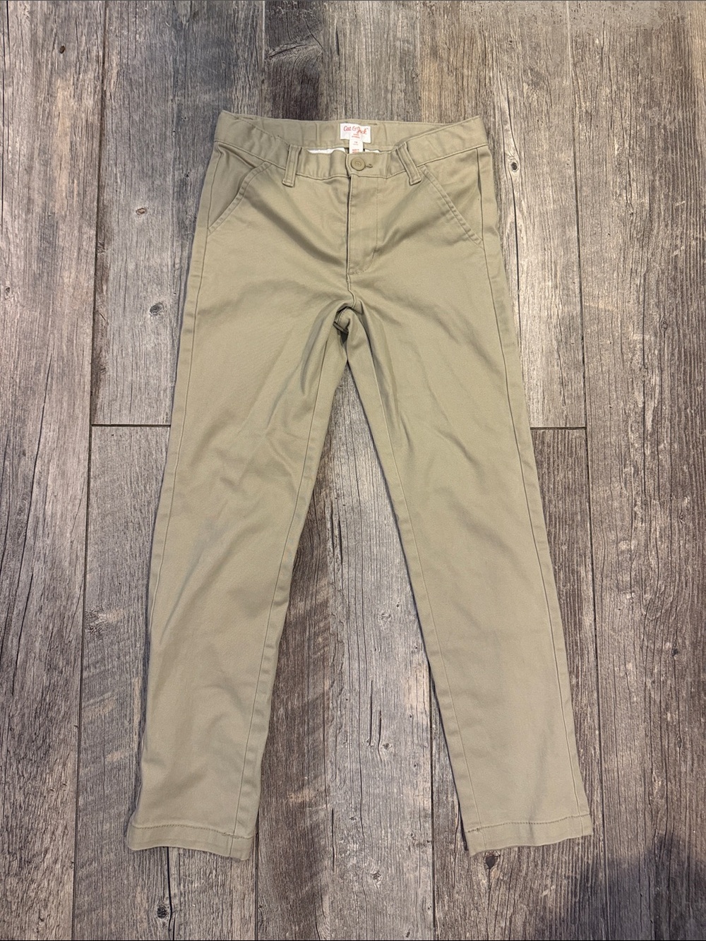 Cat & Jack Khaki Stretch Chinos - Boys